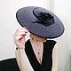 El sombrero al estilo de Dior de los 50. Hats1. Ксения Gleamnight bespoke atelier. Интернет-магазин Ярмарка Мастеров.  Фото №2