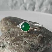 Украшения handmade. Livemaster - original item Ring: Silver Ring with Onyx Cute. Handmade.