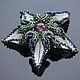 Beaded brooch with amethyst, Brooches, Moscow,  Фото №1