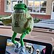 Лягушка ручной работы. Лягушка из pinterest. Амигуруми куклы и игрушки. Игрушки  'Чуда'. Ярмарка Мастеров.  Фото №6