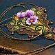 Rose Art Nouveau Elven Stumpwork Embroidered Pendant. Pendants. Jewels from Dreams (stuukstly). My Livemaster. Фото №5