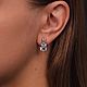 Серьги premium collection серебро 925 пробы в инкрустации фианитов. Серьги классические. MARIA GUSEVA Fashion Jewelry. Ярмарка Мастеров.  Фото №7