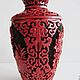 Order Vintage vase red Chinese carved lacquer. Czechvintage (Czechvintage). Livemaster. . Vintage interior Фото №3