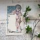 Винтаж: Антикварное меню 1905 года, модерн!. Картины винтажные. BERËZA ANTIQUES. Ярмарка Мастеров.  Фото №5
