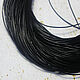 Leather cord 1 mm Black 50 cm genuine leather. Cords. agraf. My Livemaster. Фото №4