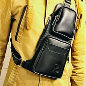 Сумки и аксессуары handmade. Livemaster - original item Men`s bag: Leather men bag. Handmade.