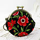 Bolso en Corchete con Amapolas. Wallets. Vash sacvoyage. Ярмарка Мастеров.  Фото №4