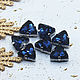 Order Rhinestones 12 mm Dark blue in a triangle frame. agraf. Livemaster. . Rhinestones Фото №3
