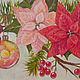  ' Christmas Star' oil painting on a magnet, Pictures, Ekaterinburg,  Фото №1