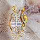 Theon soutache earrings. Gold mint yellow. Earrings with pearls. Earrings. LADY-LIZA jewelry shop. My Livemaster. Фото №4