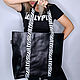 Shopper bag black zebra made of genuine leather, Shopper, Pushkino,  Фото №1