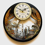 Для дома и интерьера ручной работы. Ярмарка Мастеров - ручная работа Reloj De la ciudad de Samara, reloj de pared de madera original. Handmade.