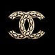 Винтаж: Брошь Chanel ажурная с жемчугом и эмалью в золотом тоне, Броши винтажные, Москва,  Фото №1