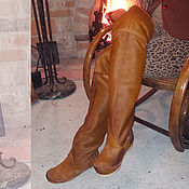 Обувь ручной работы handmade. Livemaster - original item Boots: boots made of fur of a shorn pony in red color. Handmade.