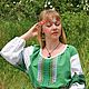 Russian linen Kupava dress, in the Slavic style. Folk dresses. Kupava - ethno/boho. Online shopping on My Livemaster.  Фото №2