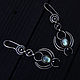 Earrings (925 silver, Labradors). Earrings. shumo. Online shopping on My Livemaster.  Фото №2