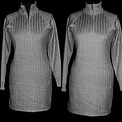 Одежда handmade. Livemaster - original item 85%linen 15 % Lycra . Track dress with Raglan sleeve. Handmade.