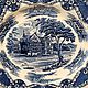 Винтаж: Блюда и тарелки в синем цвете Grindley Staffordshire England. Тарелки винтажные. France.Art.Life (franceartlife). Ярмарка Мастеров.  Фото №6