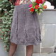 Knitted skirt 'leaf fall'. Skirts. Lace knitting workshop. Lidiya.. My Livemaster. Фото №4