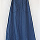 Long linen skirt with open edges. Skirts. etnoart. Online shopping on My Livemaster.  Фото №2