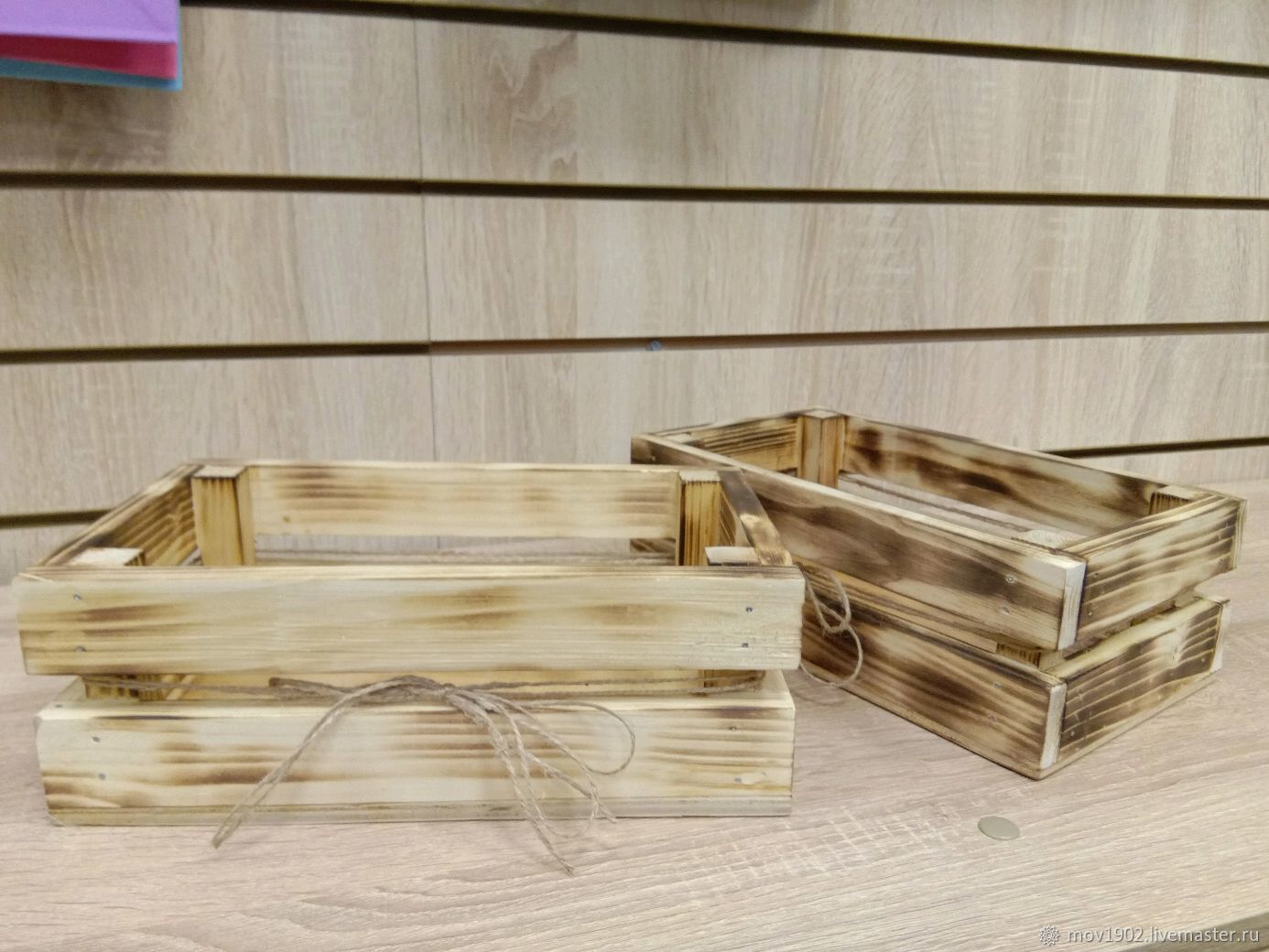 Ящик деревянный прямоугольный
