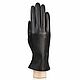 Size 6.5. Winter gloves made of genuine black leather. LABBRA, Vintage gloves, Nelidovo,  Фото №1