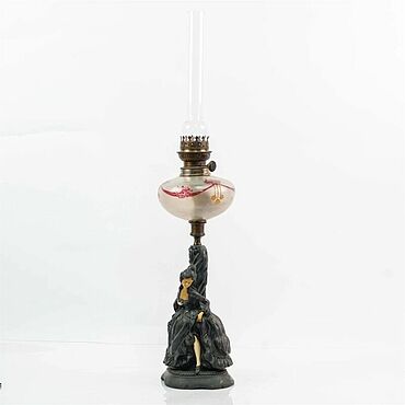 Винтаж ручной работы. Ярмарка Мастеров - ручная работа Винтаж: Керосиновая лампа «Парижанка». Handmade.