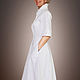 White cotton shirt dress with a full skirt 'White Dress. Dresses. Lana Kmekich (lanakmekich). My Livemaster. Фото №6