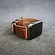 Ремешок для Apple Watch из кожи Horween. Ремешок для часов. STRAPS & BANDS. Интернет-магазин Ярмарка Мастеров.  Фото №2