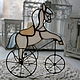 Лошадка на колёсиках. Витражи. GlassNature. Интернет-магазин Ярмарка Мастеров.  Фото №2