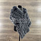 Fur stole made of natural raccoon fur in gray color. Wraps. Olga Lavrenteva. Online shopping on My Livemaster.  Фото №2