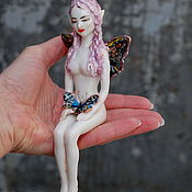 Для дома и интерьера handmade. Livemaster - original item Figurines: Fairy butterfly. Handmade.