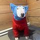 Одежда для собак "Шапка с ушками теплая флис". Одежда для питомцев. Happy-Sphynx. Интернет-магазин Ярмарка Мастеров.  Фото №2
