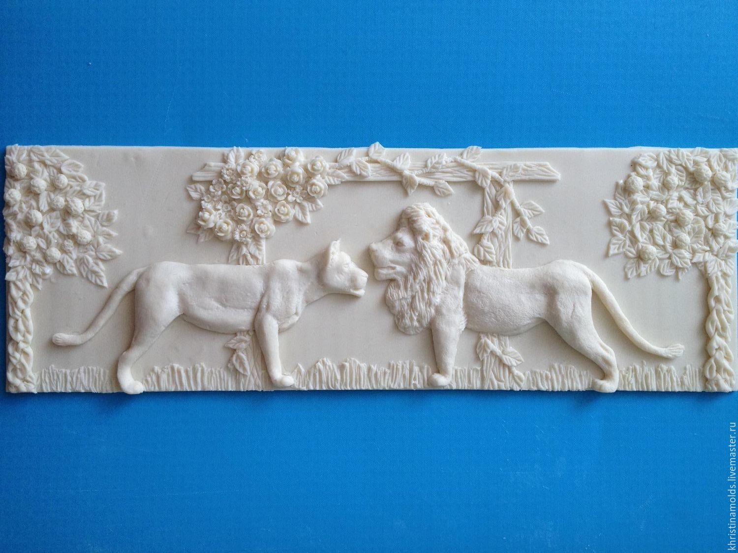 Silicone mold 'Lions', Molds for making flowers, St. Petersburg,  Фото №1