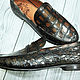 Men's loafers made of genuine crocodile leather, custom tailoring!. Loafers. SHOES&BAGS. My Livemaster. Фото №6