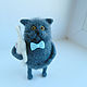 Order British blue - felted cat. lilu. Livemaster. . Felted Toy Фото №3