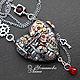 Стимпанк сердце,кулон,колье, сердце  в стиле стимпанк/ Steampunk, Украшения субкультур, Санкт-Петербург,  Фото №1