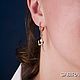 Серьги  "Гимнастка с мячом". Серьги классические. Sabira Jewelry. Ярмарка Мастеров.  Фото №6