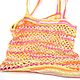 Shoppers: Bag-string bag, knitted from cotton, multi-colored. String bag. vyacheslavovna-2. My Livemaster. Фото №4