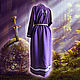 Linen dress Sword in stone purple. Dresses. Fehustyle Northern Gods Magic (slavartel). My Livemaster. Фото №6
