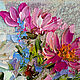 Картина цветы в вазе Букет в розовых тонах масло, холст. Картины. ЯРКИЕ КАРТИНЫ Наталии Ширяевой. Ярмарка Мастеров.  Фото №5