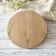 Round cutting Board made of oak. Utensils. MilagranA. Online shopping on My Livemaster.  Фото №2