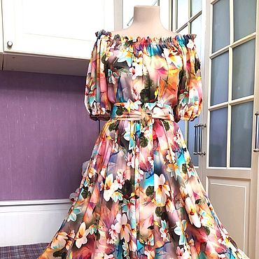 Летняя юбка макси - пошив модной одежды в ателье Москвы