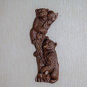 Картины и панно handmade. Livemaster - original item Bears on a pine tree. Handmade.