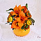 Interior wedding Bridal bouquet understudy leather Orange flowers. Flowers. flowersstyle (flowersstyle). Online shopping on My Livemaster.  Фото №2