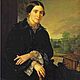 В. Тропинин.
Портрет Е. А. Селивановской (со швейной шкатулкой).
1852 г.