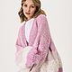 Вязаное пальто в розовых тонах. Кардиганы. The sweetest sweaters. Ярмарка Мастеров.  Фото №4