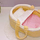 Cradle-carrying for a doll long ago to 35 cm. Doll furniture. bee_littlefamily. My Livemaster. Фото №5