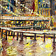 Картина "Ночной город ".Бруклинский мост Нью-Йорк. Картины. SVART2020. Ярмарка Мастеров.  Фото №5