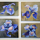 Oil painting on canvas "Iris flower after rain №3". Pictures. Artist Iuliia Kravchenko (realism-painting). My Livemaster. Фото №6